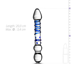 Gildo Dildo en Verre n° 21 - 20 x 3.4 cm